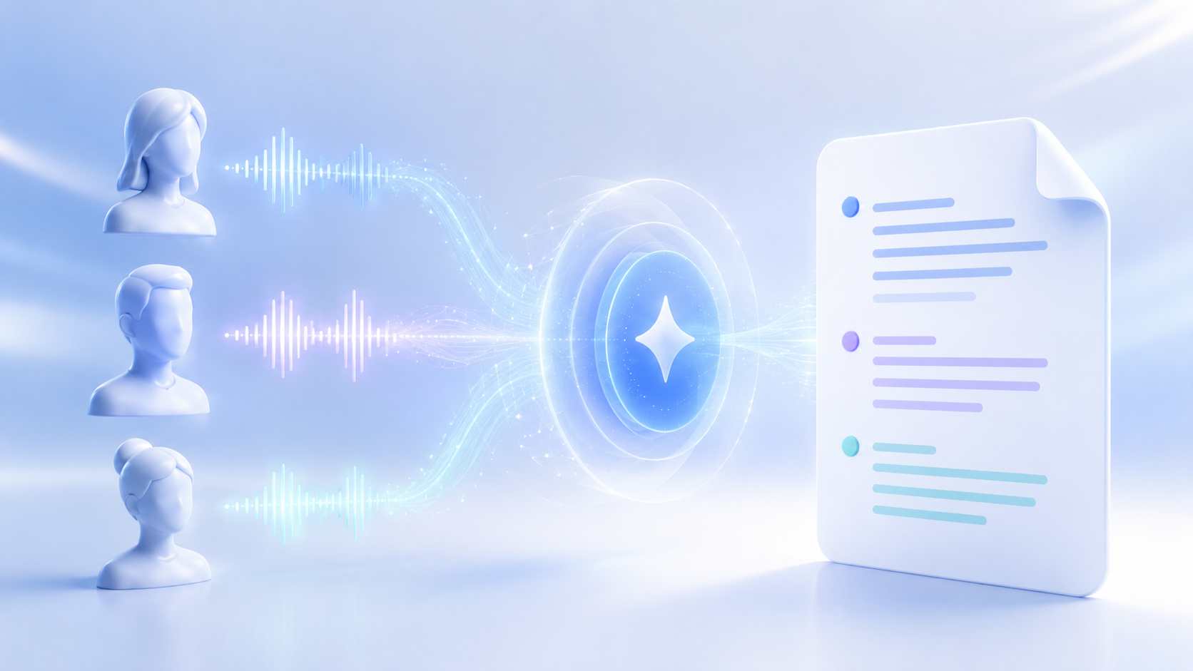 AI phân biệt nhiều người nói và tách transcript theo từng speaker